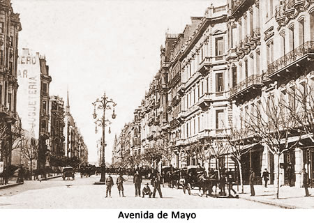 La Avenida de Mayo en 1900